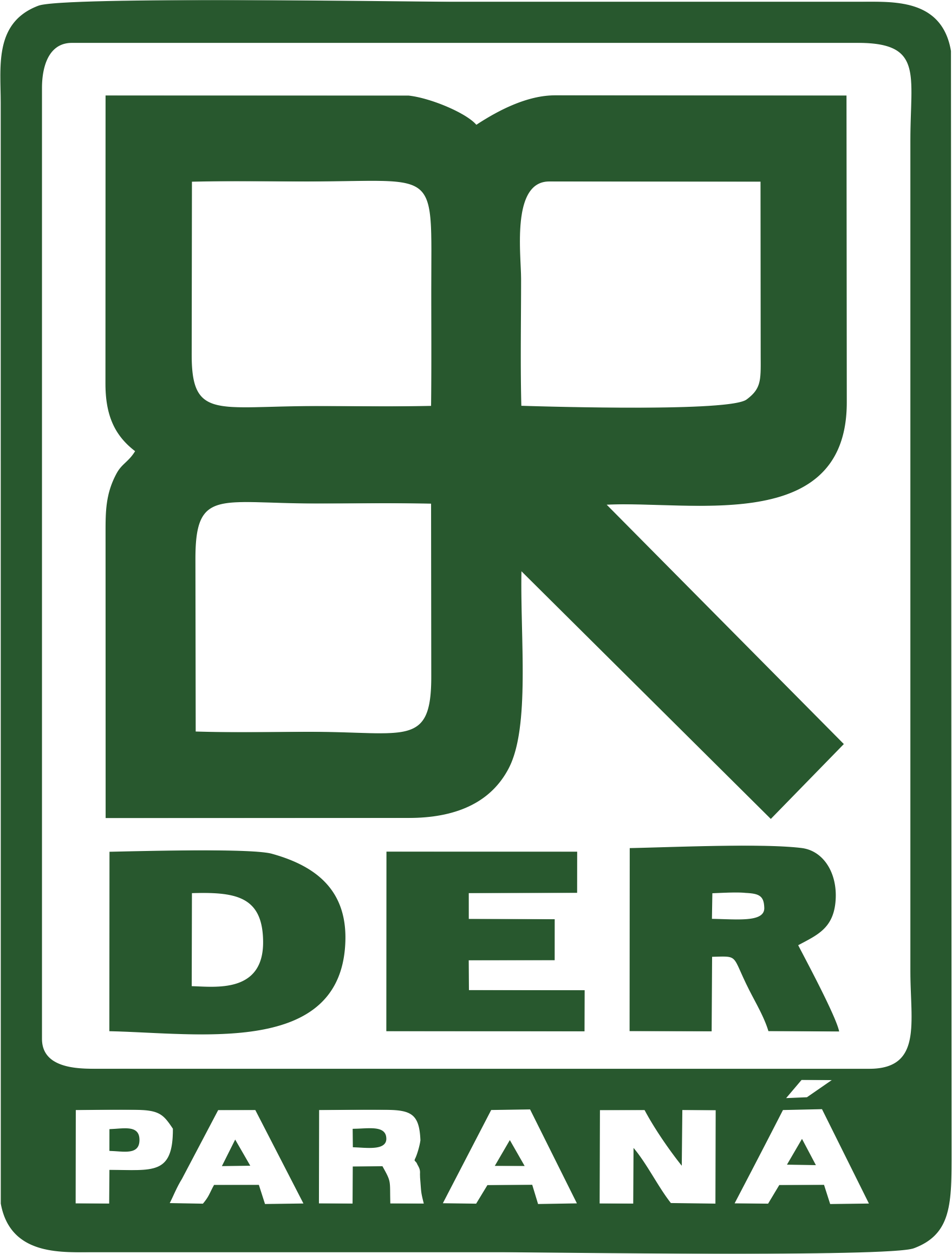 Logotipo do órgão regulador DER - Paraná